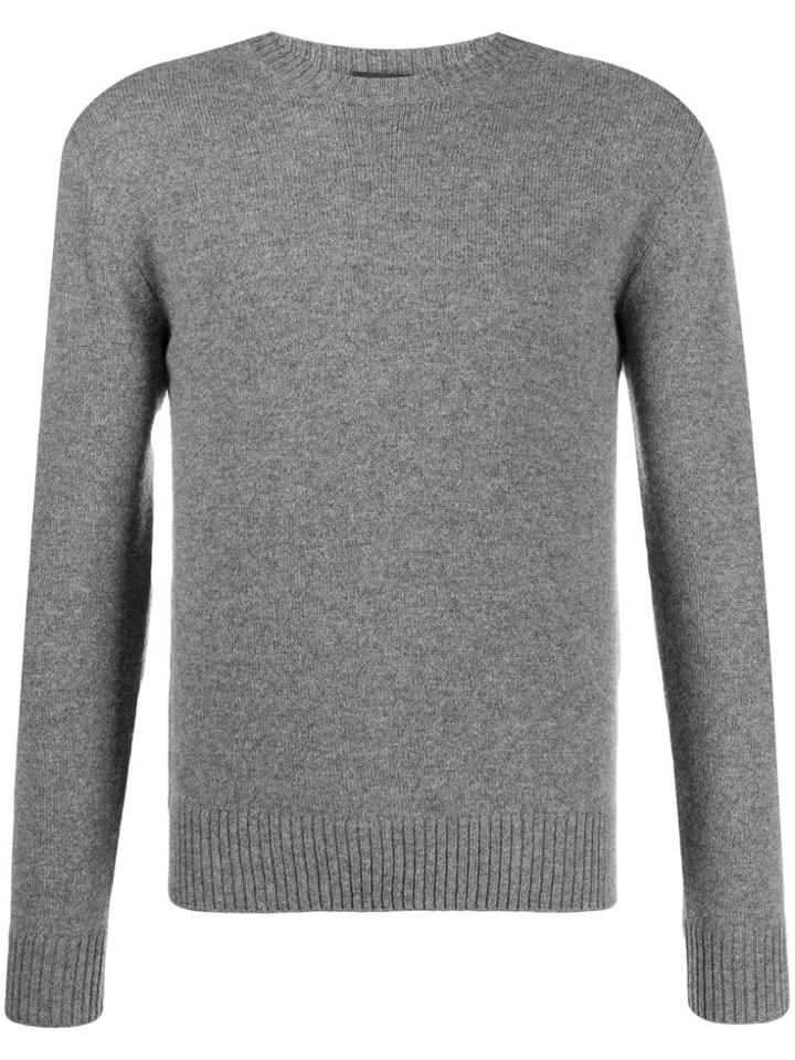 Dell'oglio Colour Block Jumper - Grey