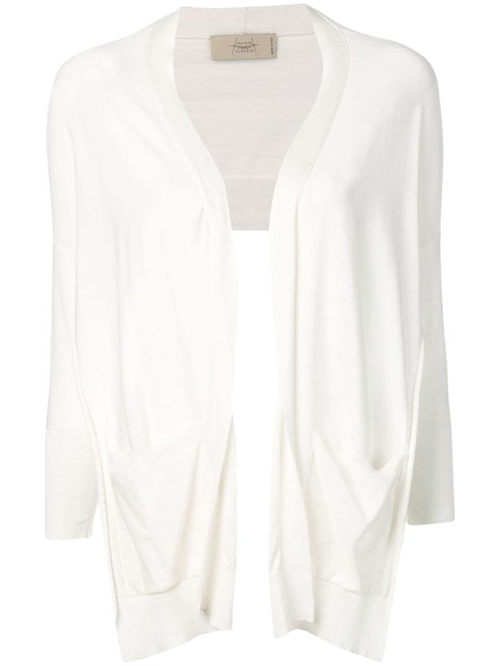 Maison Flaneur Open-front Jacket - White