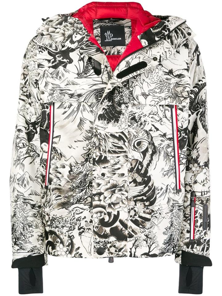 Moncler Grenoble Zipped Hooded Jacket - White