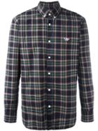 Maison Kitsuné Checked Shirt, Men's, Size: 39, Green, Cotton