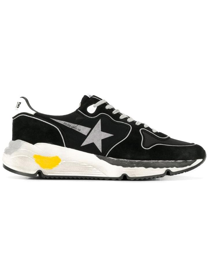 Golden Goose Star Print Sneakers - Black