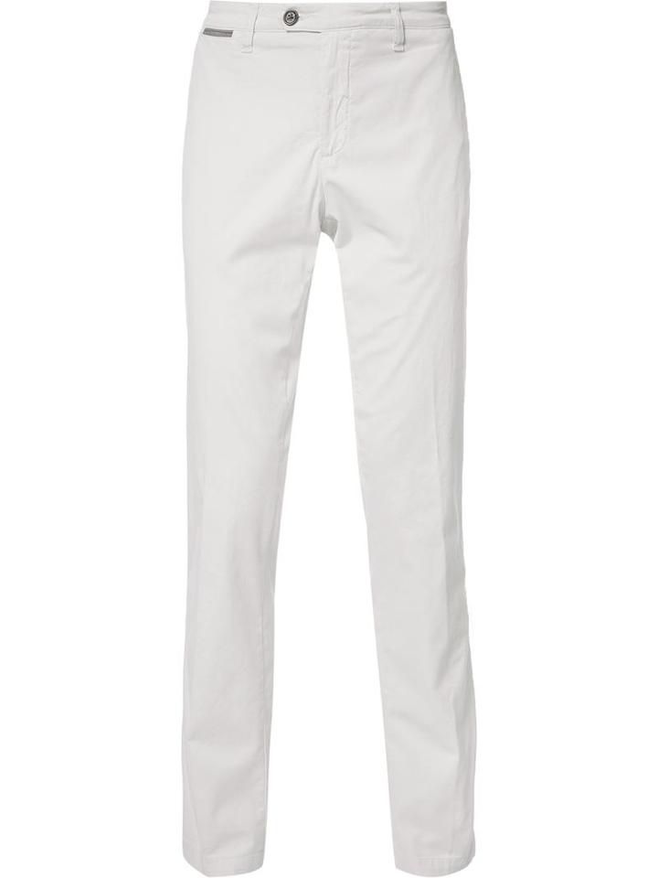 Eleventy Classic Straight-leg Trousers, Men's, Size: 34, Nude/neutrals, Cotton/spandex/elastane