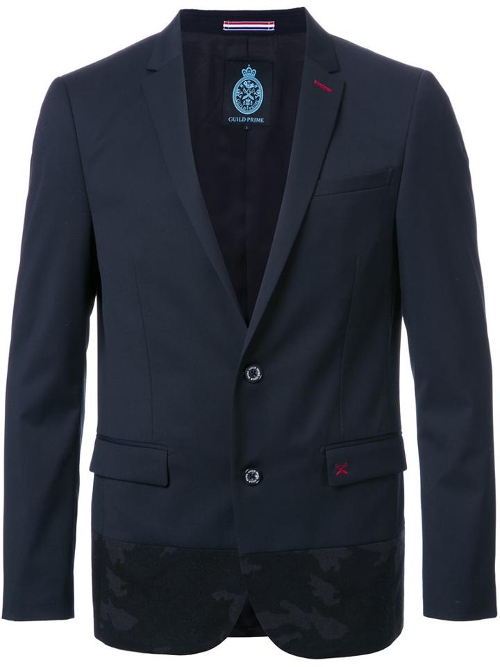 Guild Prime Contrast Hem Blazer, Men's, Size: 1, Blue, Polyester