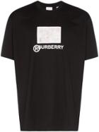 Burberry Passport-print T-shirt - Black