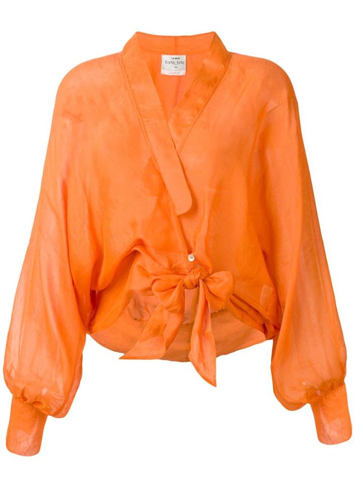 Forte Forte Tie Knot Shirt - Orange