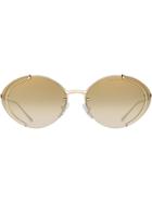 Prada Round Frame Sunglasses - Metallic