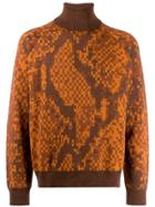 Just Cavalli Pixel Print Jumper - Orange