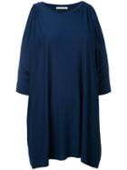 Stefano Mortari Slit Shoulders Top, Women's, Size: 40, Blue, Spandex/elastane/viscose