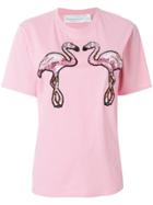 Victoria Victoria Beckham Famingo T-shirt - Pink & Purple