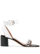 Givenchy Studded Block-heel Sandals - White