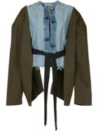 Ll By Litkovskaya Twisted Bomber Jacket - Blue