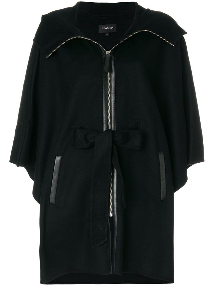Mackage Hooded Cape - Black