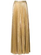Alexis Maxi Pleated Skirt - Gold