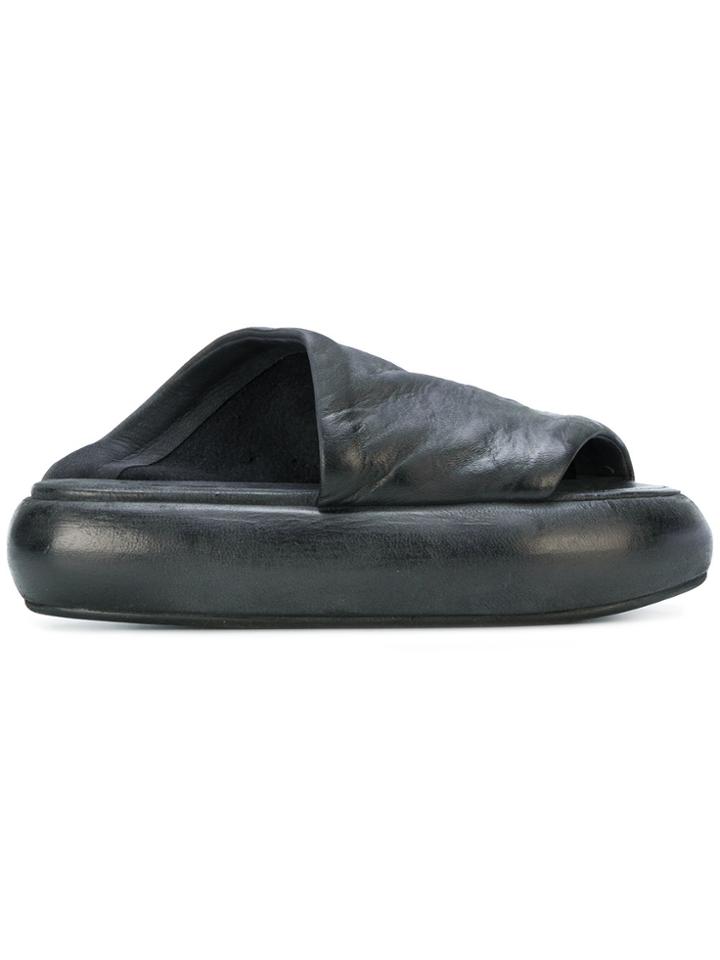 Marsèll Platform Mules - Black