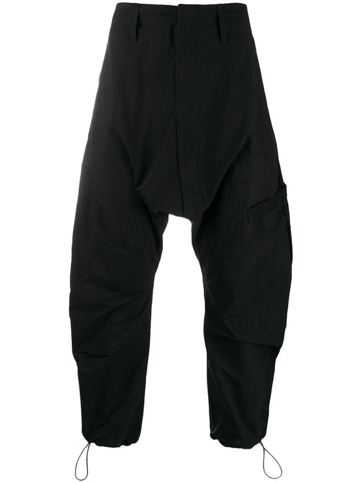 Tobias Birk Nielsen Balloon Leg Drop-crotch Trousers - Black