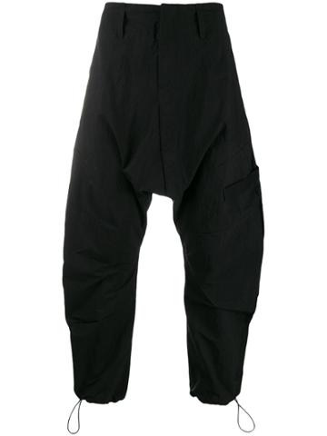 Tobias Birk Nielsen Balloon Leg Drop-crotch Trousers - Black