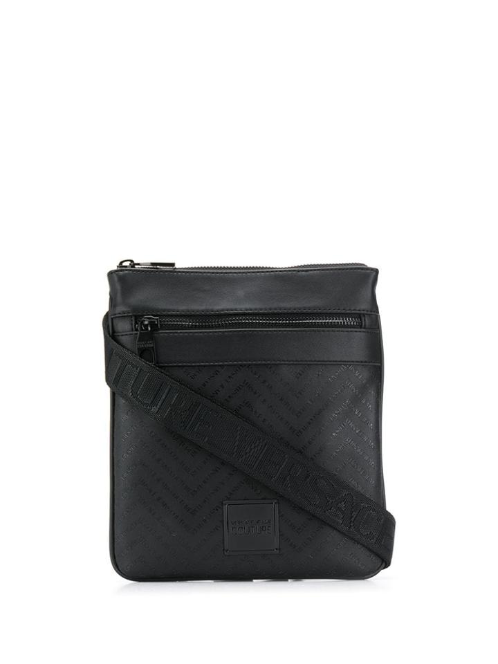 Versace Jeans Logo Print Crossbody Bag - Black