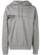 Oamc Cut-out Detail Hoodie - Grey