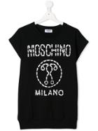 Moschino Kids Teen Stitched Logo T-shirt - Black