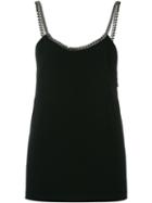Stella Mccartney 'felicie' Cady Top, Women's, Size: 42, Black, Silk/spandex/elastane/acetate/metal