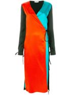 Attico Colour Block Dress - Black