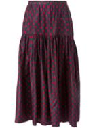 Yves Saint Laurent Vintage Polka Dot Print Skirt