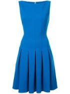 Oscar De La Renta Sleevless Shift Dress - Blue