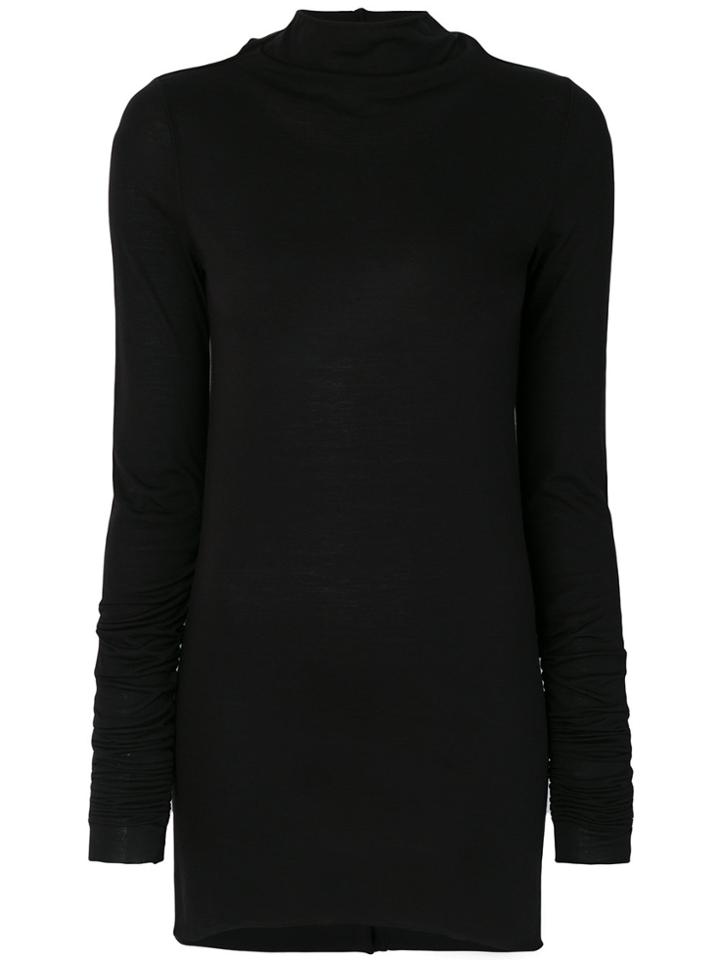 Rick Owens Lilies Funnel Neck Jumper - Black