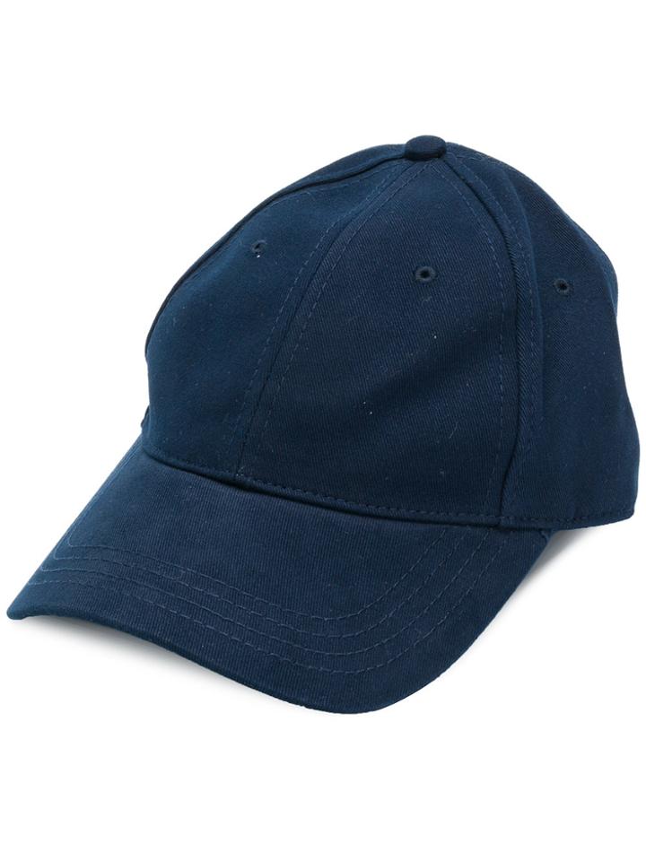 Moncler Striped Trim Bow Cap - Blue