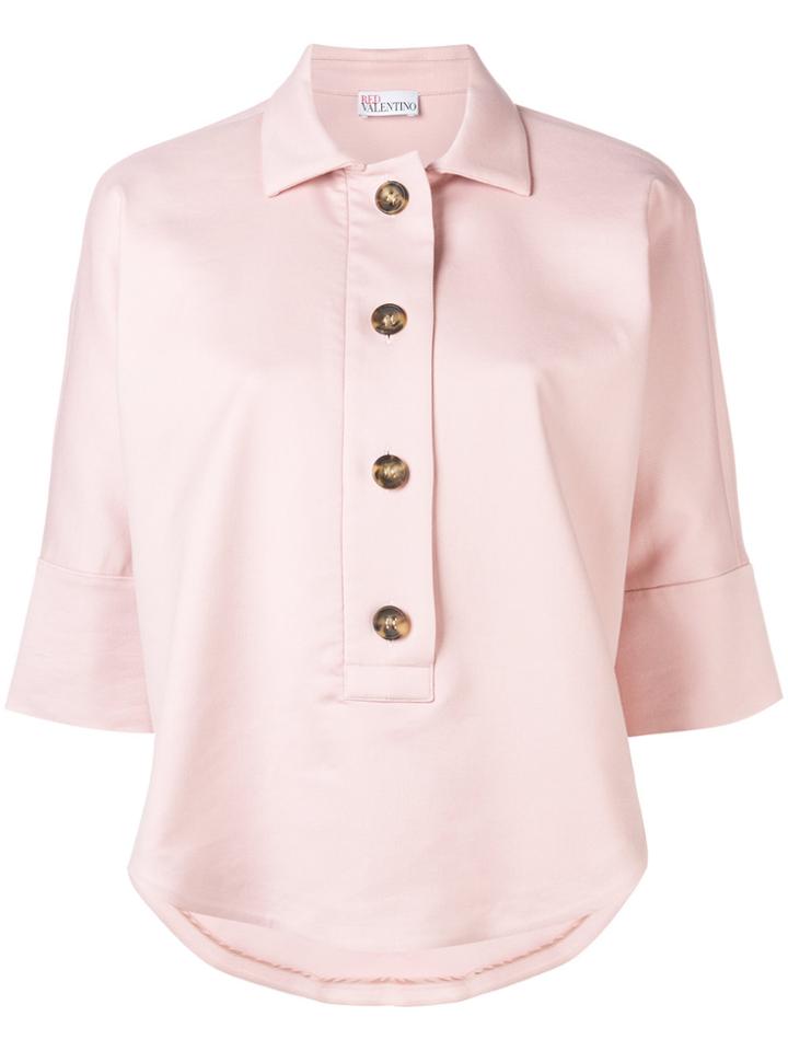 Red Valentino Boxy Polo Shirt - Pink & Purple