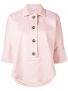 Red Valentino Boxy Polo Shirt - Pink & Purple