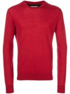 Dsquared2 - Knitted Jumper - Men - Wool - M, Red, Wool