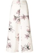 Vivetta Floral Cropped Trousers - Nude & Neutrals