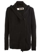 A New Cross Zipped Cardigan, Men's, Size: Small, Black, Cotton/rayon/wool