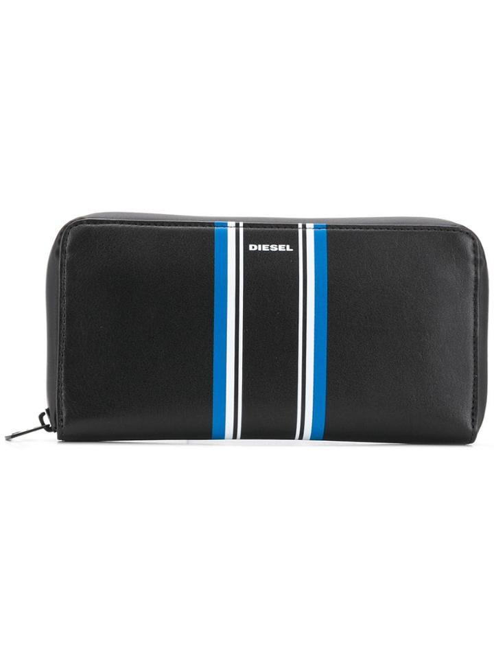 Diesel Racing Stripe Wallet - Black