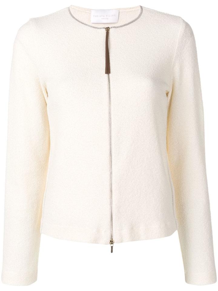 Fabiana Filippi Fitted Jacket - Neutrals