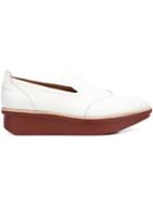 Derek Lam 10 Crosby Brogue Detail Wedge Loafers