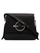 Jw Anderson Black Disc Leather Cross Body Bag