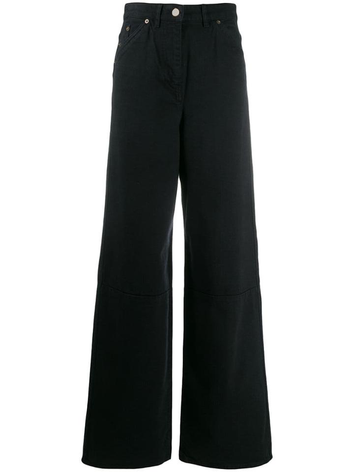 Jacquemus Wide Leg Jeans - Black
