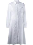 Each X Other Fitted Poplin Shirt Dress - White