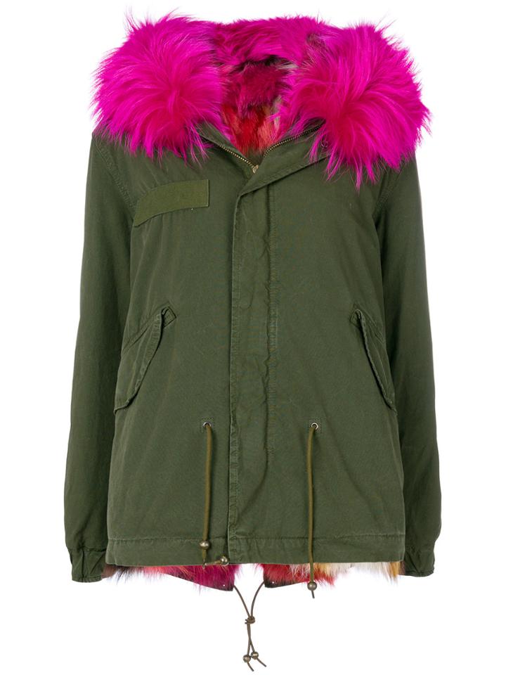 Mr & Mrs Italy Fur-lined Hooded Parka - Green