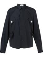 J.w.anderson Patch Pocket Shirt, Men's, Size: 46, Black, Cotton/polyurethane