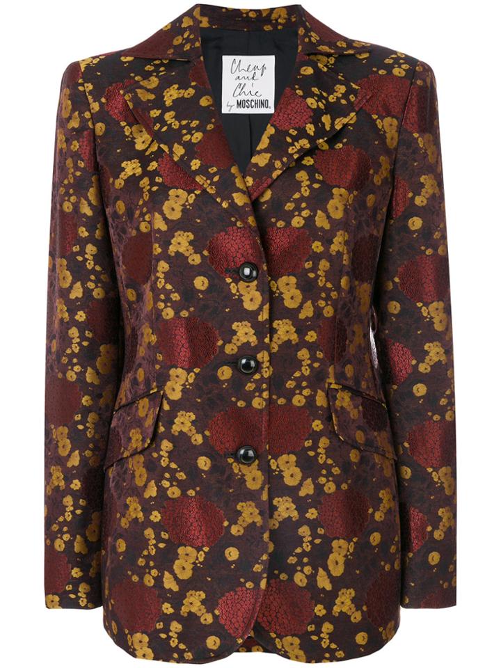 Moschino Vintage Brocade Jacket - Red