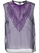 Marc Jacobs Tulle Embellished Tank Top - Pink
