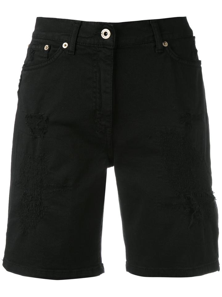 Dondup - Knee-length Denim Shorts - Women - Cotton/spandex/elastane - 31, Black, Cotton/spandex/elastane