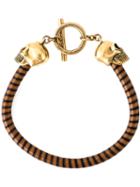 Alexander Mcqueen T Bar Skull Bracelet