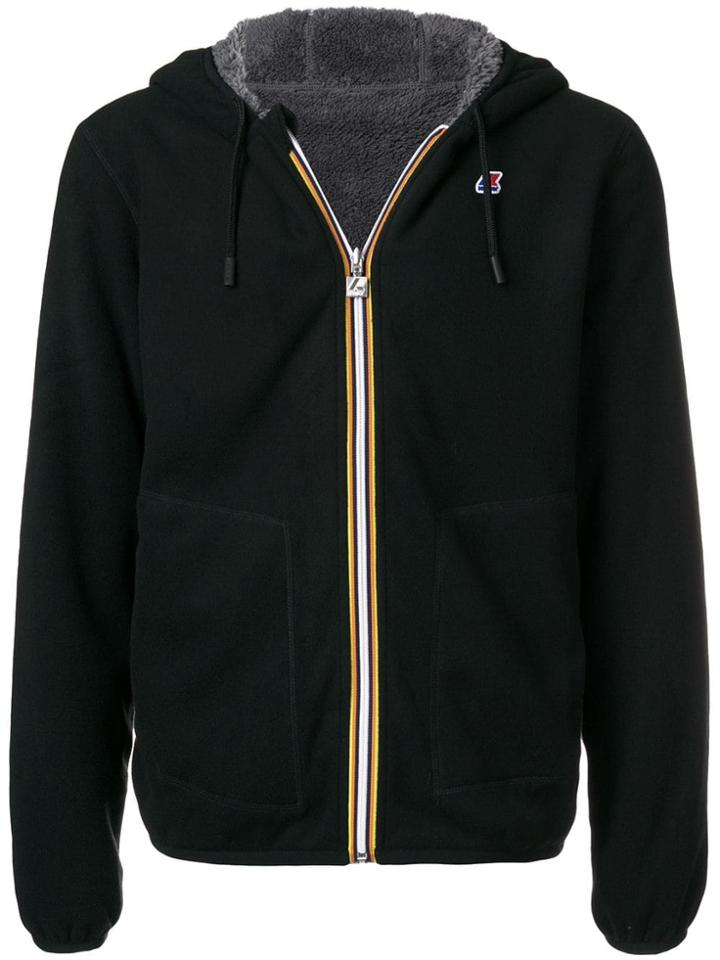 K-way Short Hooded Jacket - Black