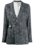 Charles Jeffrey Loverboy Scribble Print Blazer - Black