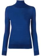N.peal Superfine Roll Neck Sweater - Blue