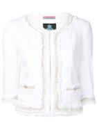 Guild Prime Cropped Jacket, Women's, Size: 36, White, Cotton/polyurethane